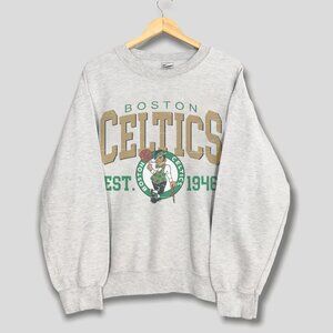 Vintage 90s Boston Celtics 1946 Basketball Sweatshirt, Boston Celtics Shirt Tee